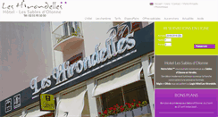 Desktop Screenshot of hotelhirondelles.com